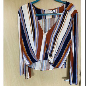 Fika the Brand Multicolor Striped Blouse Size M
